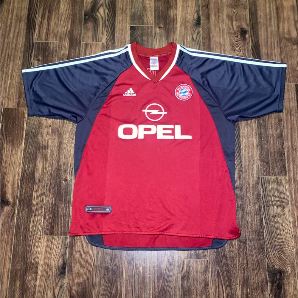 Adidas 2001 FC Bayern Munchen Opel Big Logo T-Shirt Vintage